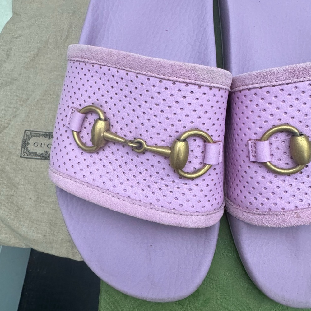 Authentic Gucci Slides Size 38 - image 5